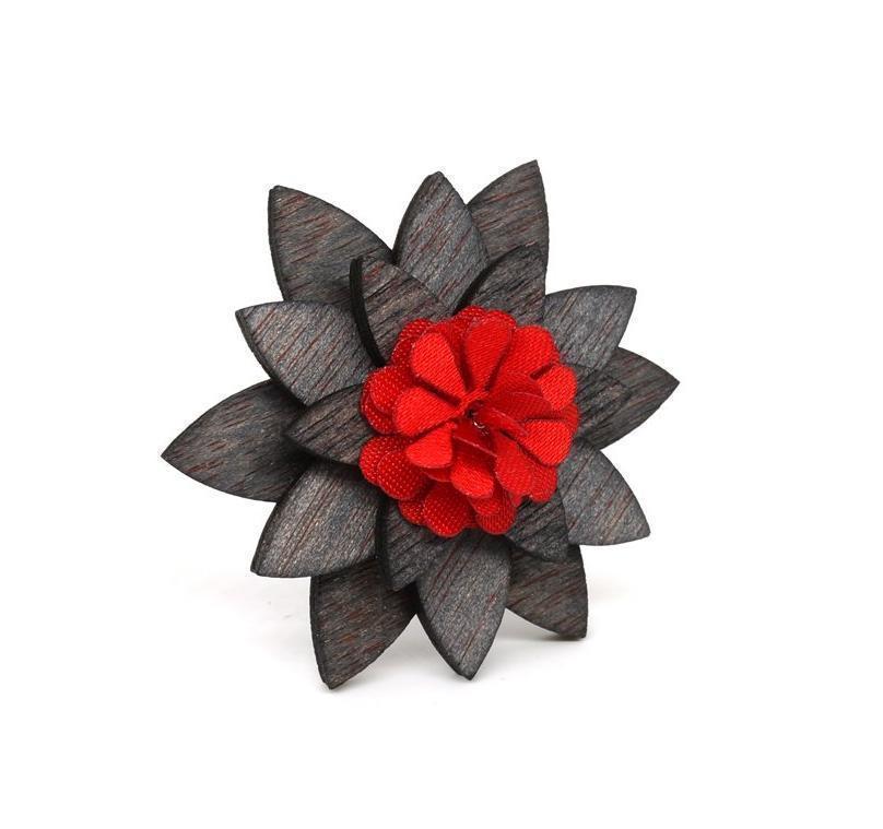 Broche en bois - Euphoria