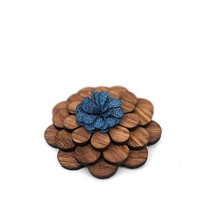 Broche en Bois - Flora