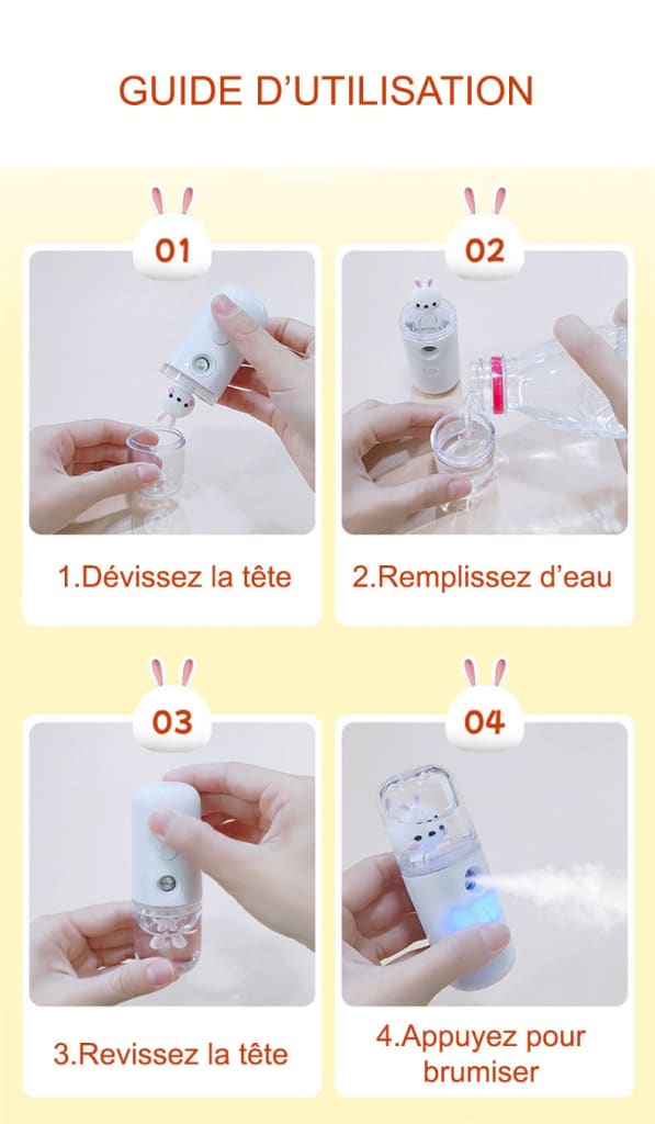 Brumisateur rechargeable visage - MATINA
