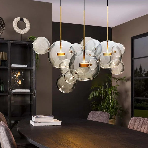 Suspension Bolle - Lampe Moderne en Forme de Boule avec Éclairage LED Élégant