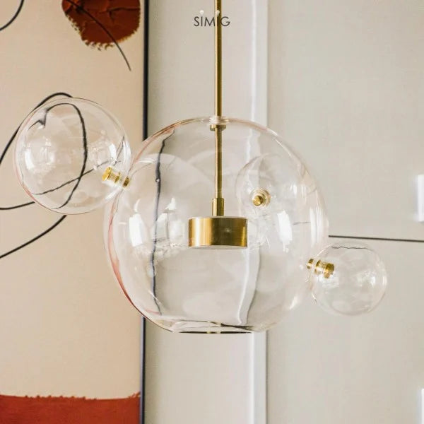 Suspension Bolle - Lampe Moderne en Forme de Boule avec Éclairage LED Élégant