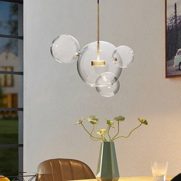 Suspension Bolle - Lampe Moderne en Forme de Boule avec Éclairage LED Élégant