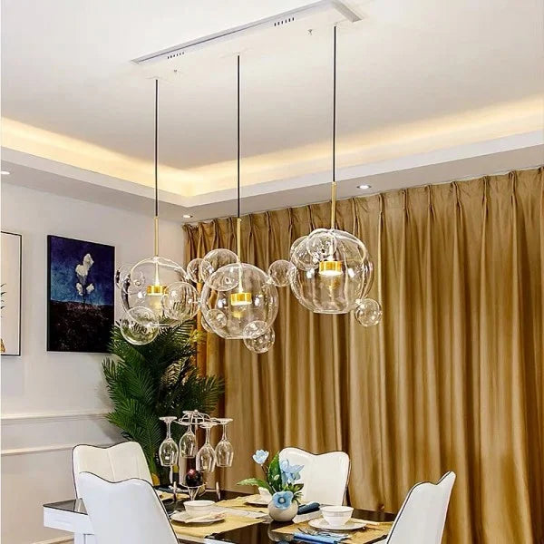 Suspension Bolle - Lampe Moderne en Forme de Boule avec Éclairage LED Élégant