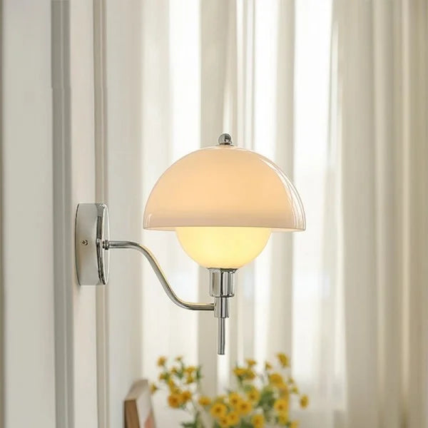 Applique Murale Design Champignon Crème – Élégance Naturelle et Ambiance Chaleureuse