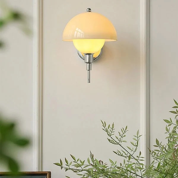 Applique Murale Design Champignon Crème – Élégance Naturelle et Ambiance Chaleureuse