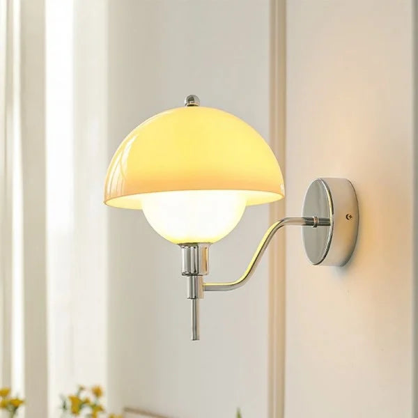 Applique Murale Design Champignon Crème – Élégance Naturelle et Ambiance Chaleureuse