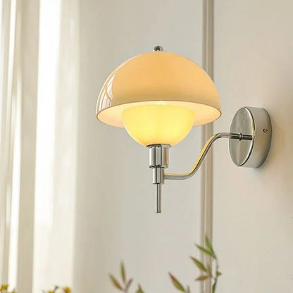 Applique Murale Design Champignon Crème – Élégance Naturelle et Ambiance Chaleureuse
