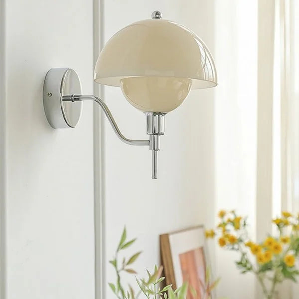 Applique Murale Design Champignon Crème – Élégance Naturelle et Ambiance Chaleureuse