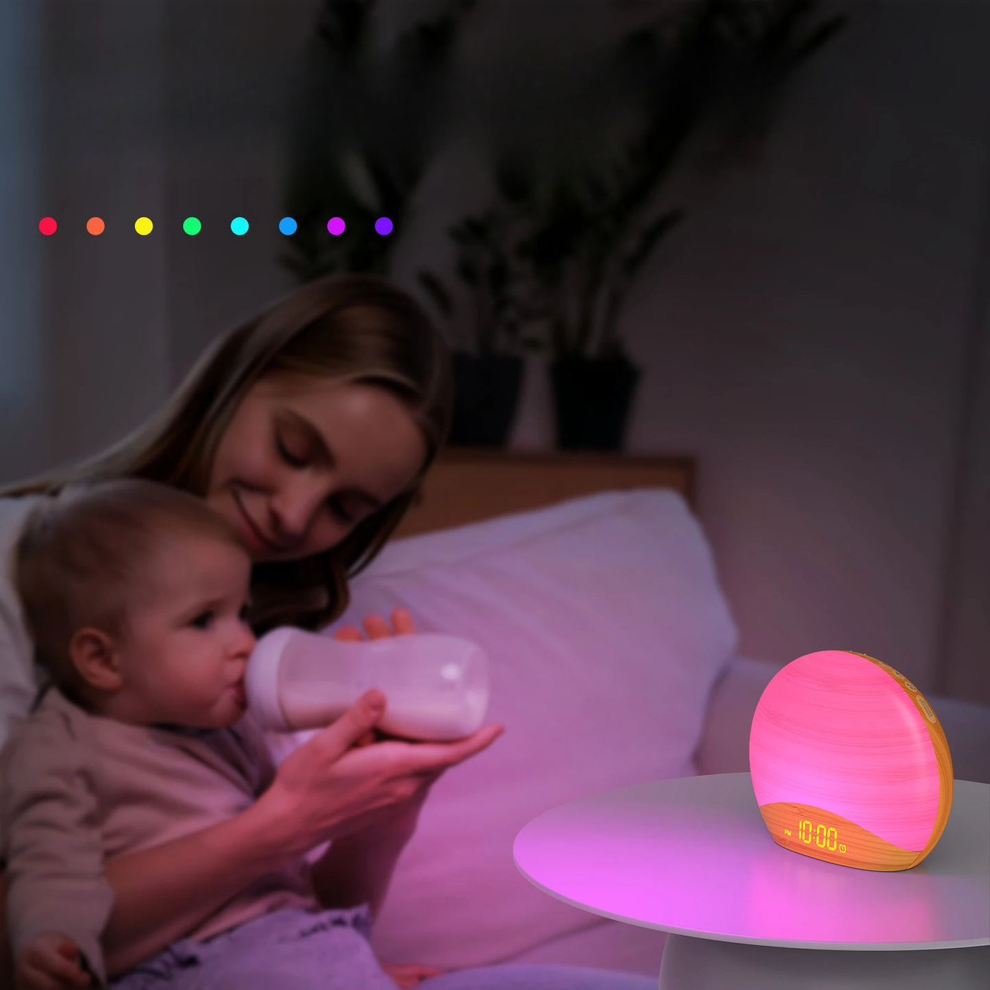 Réveil lumineux et son de la nature