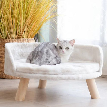 canapé pour chat surélevé luxe
