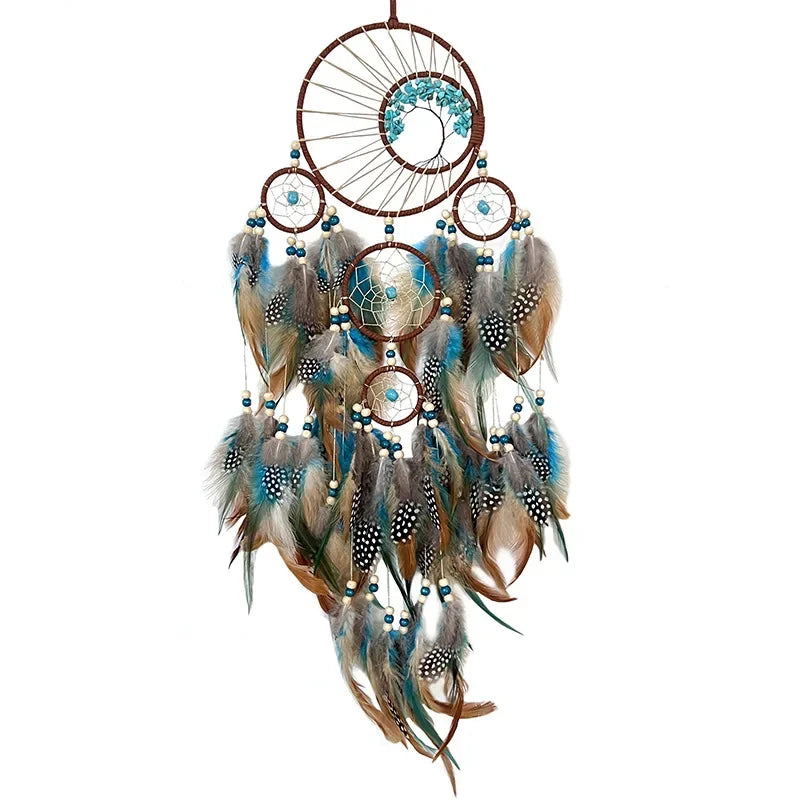 Attrape Rêve Arbre de vie Bleu Turquoise