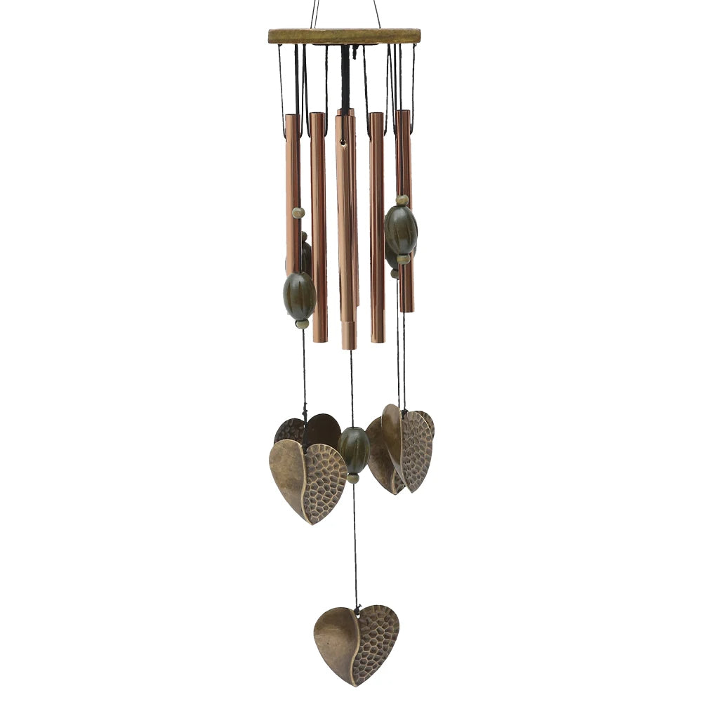 Carillon Extérieur à Huit Tubes avec Cœurs