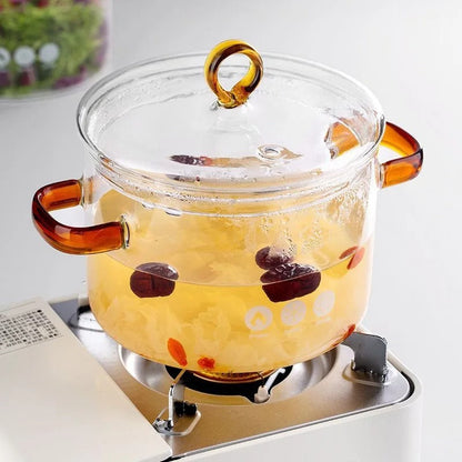 Casserole en Verre Antiadhésive au Design Moderne