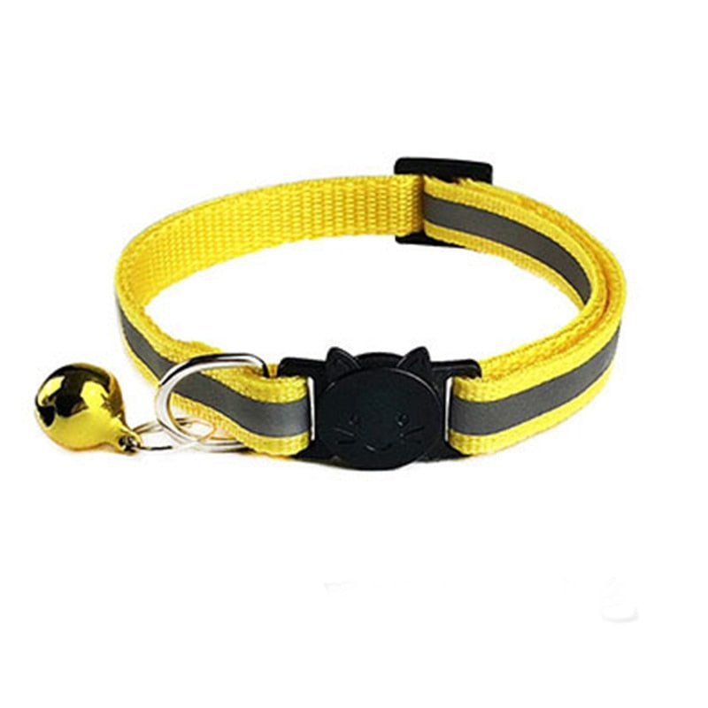 Collier-chat -CatBell™-jaune- Happy minet
