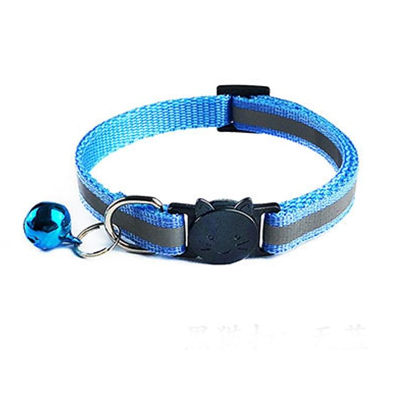 Collier-chat -bleu- CatBell™Happy minet