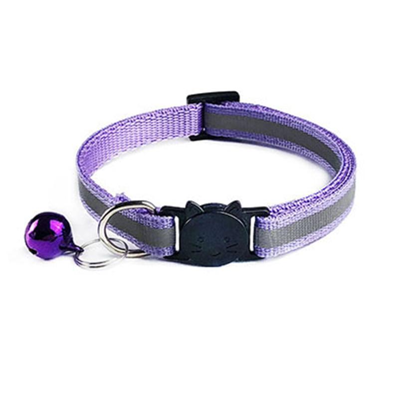 Collier-chat -CatBell™- violet-Happy minet