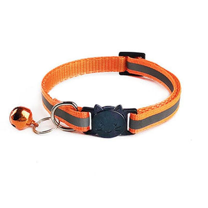  Collier-chat -orange-CatBell™ Happy minet