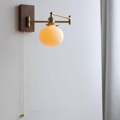 Applique Murale en Céramique et Bois – Design Moderne pour Intérieur Contemporain