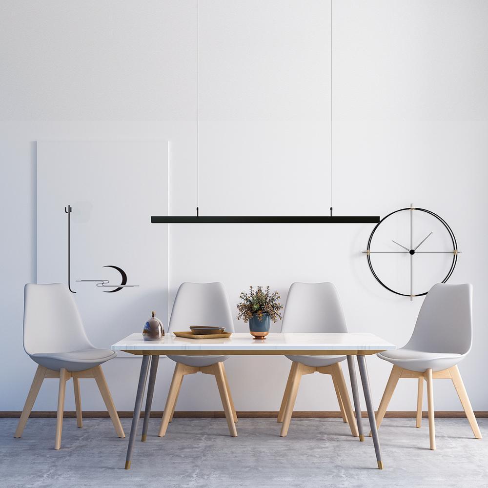 Lot de 4 Chaises Scandinaves Blanches