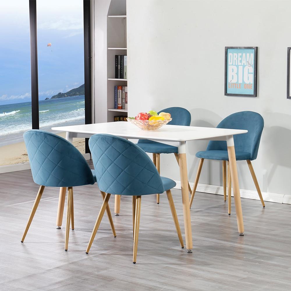 Lot de 4 Chaises Scandinaves Velours