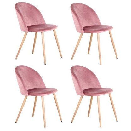 Lot de 4 Chaises Scandinaves Velours