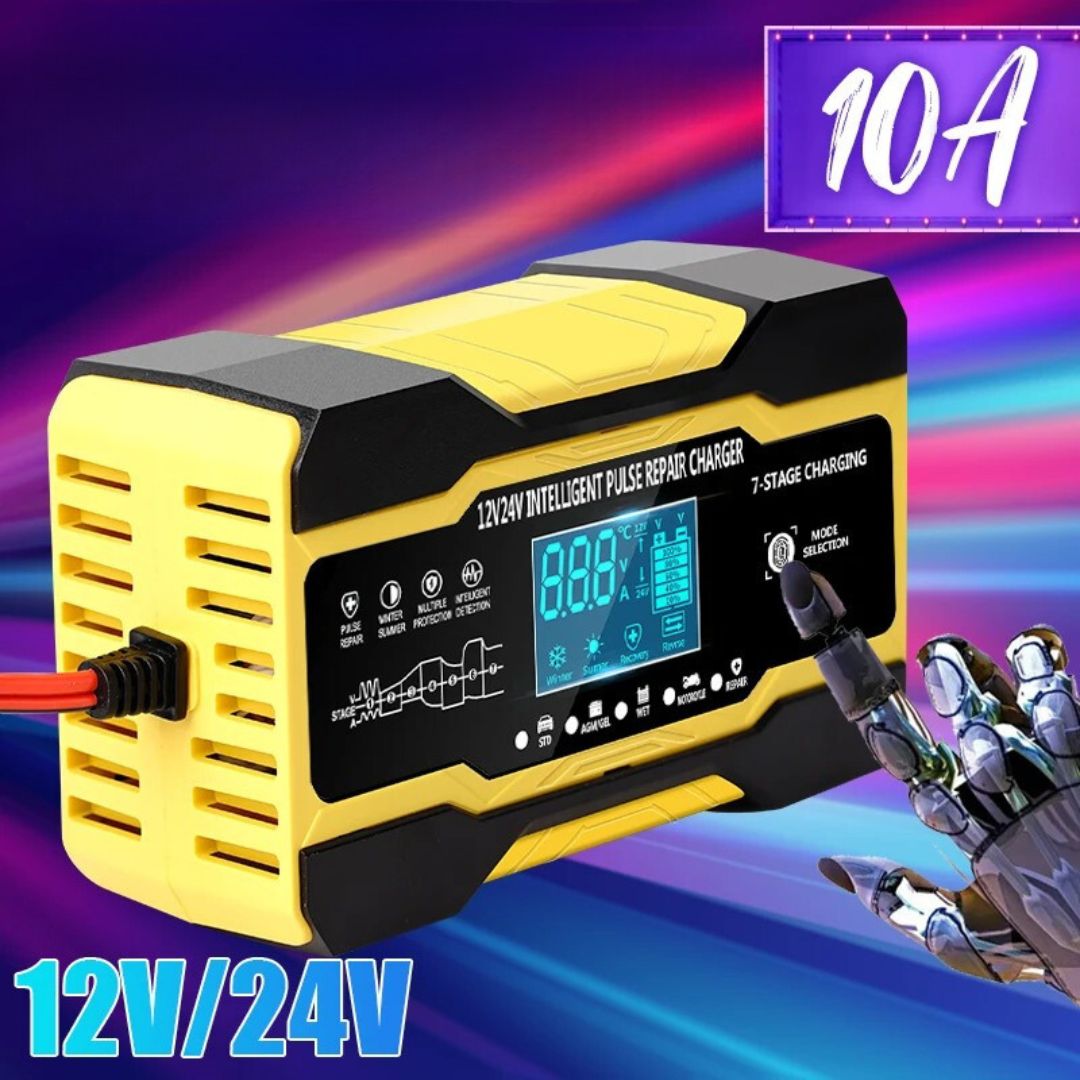 CHARGEUR BATTERIE VOITURE | Simple Charger 12/24V-10/5A™