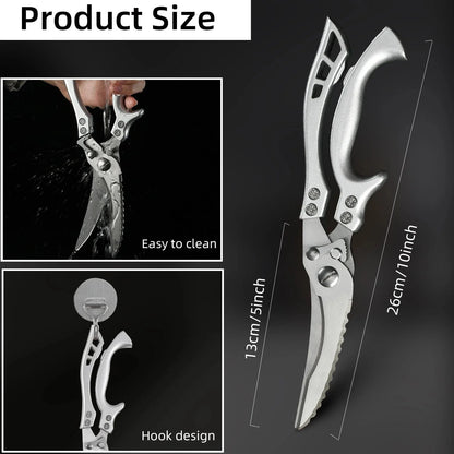 Ciseaux de Cuisine avec Lame en Acier Inoxydable 4Cr - MYVIT
