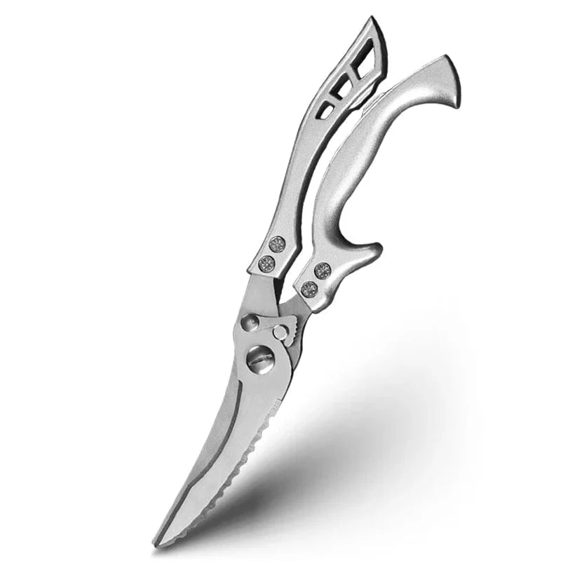 Ciseaux de Cuisine avec Lame en Acier Inoxydable 4Cr - MYVIT sliver / Ship within 24H