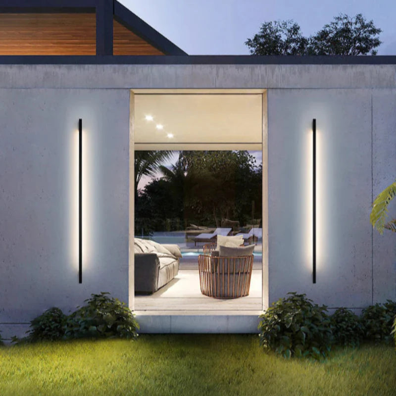 Éclairage Mural Extérieur Minimaliste – Applique LED Aluminium