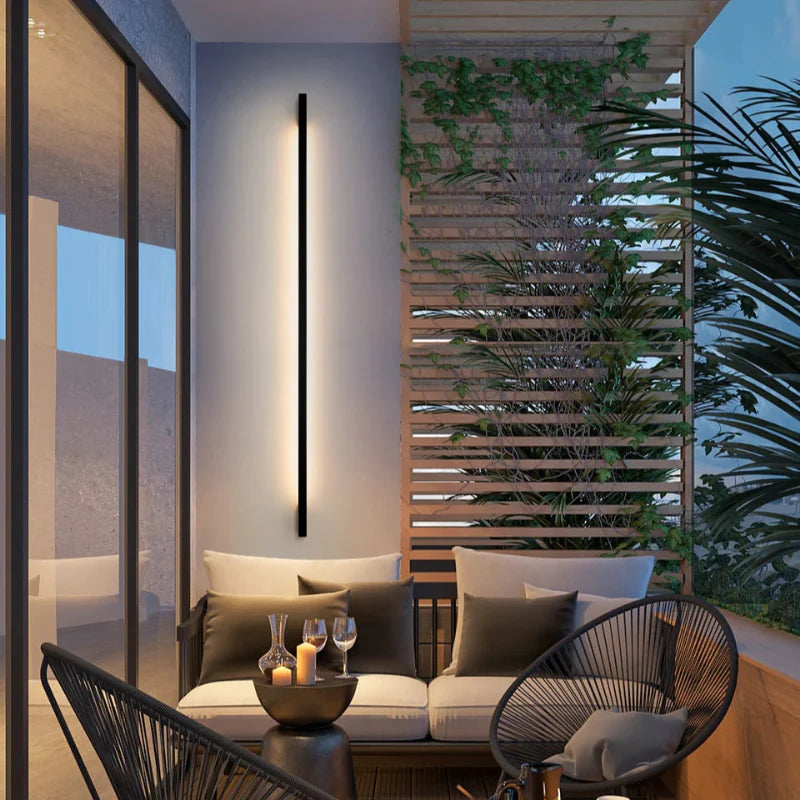 Éclairage Mural Extérieur Minimaliste – Applique LED Aluminium