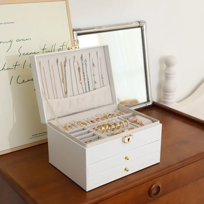 Coffret à bijoux design avec tiroirs