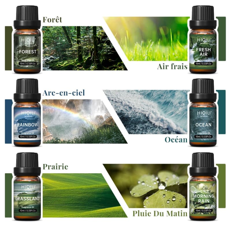 Coffret huiles essentielles - Nature sauvage 6x10ml