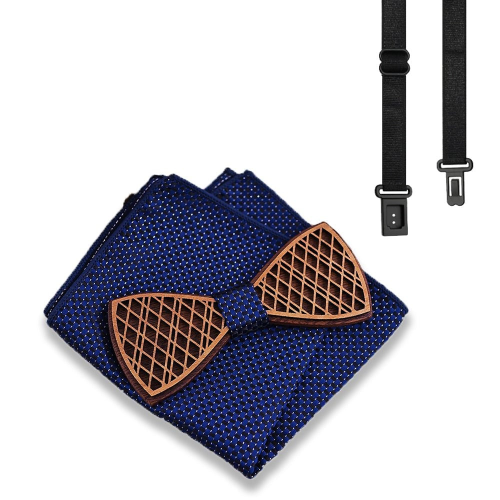 Coffret Noeud Papillon Bois Mariage - Bee
