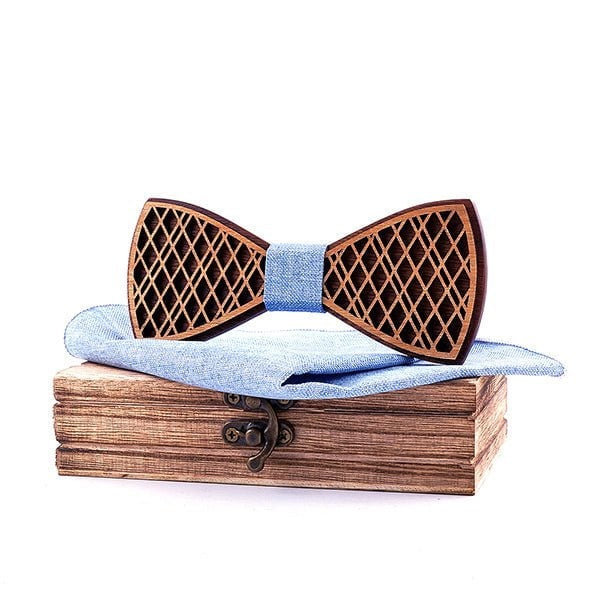 Coffret Noeud Papillon Bois Mariage - Bee T313-C2