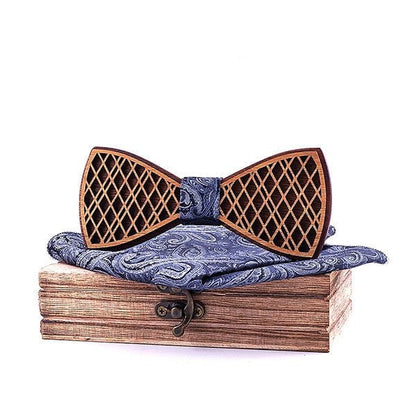 Coffret Noeud Papillon Bois Mariage - Bee T313-C4