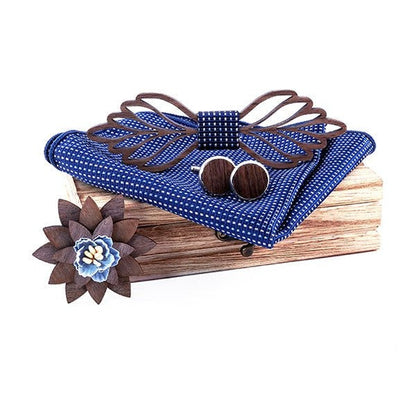 Coffret Noeud Papillon Bois Mariage - Butterfly T298-C2