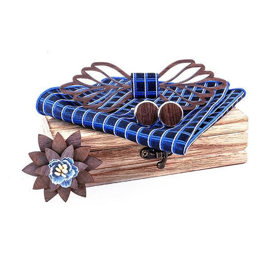 Coffret Noeud Papillon Bois Mariage - Butterfly T298-C3