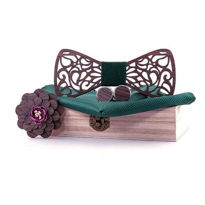 Coffret Noeud Papillon Bois Mariage - Love T329-C2