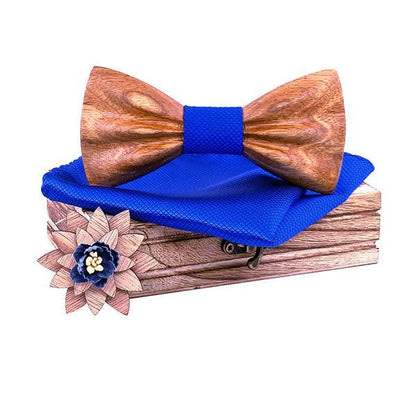 Coffret Noeud Papillon Bois Mariage - Oldies T277-C10