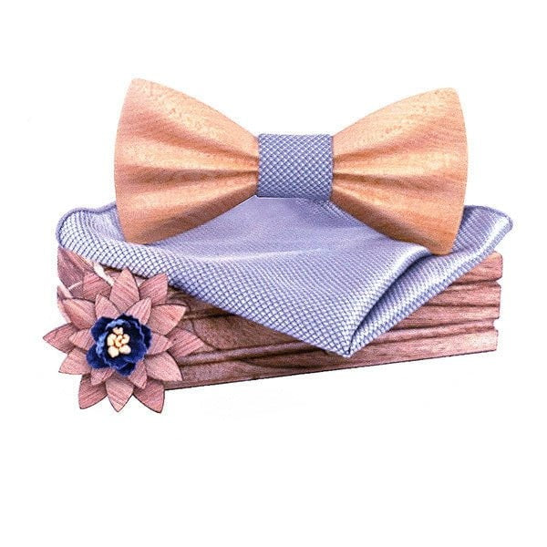 Coffret Noeud Papillon Bois Mariage - Oldies T277-C13
