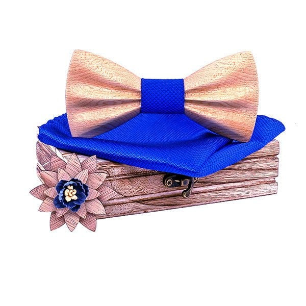 Coffret Noeud Papillon Bois Mariage - Oldies T277-C15