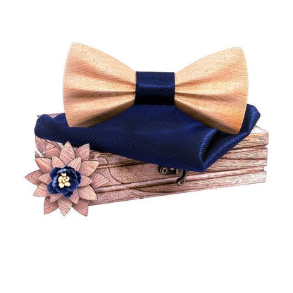 Coffret Noeud Papillon Bois Mariage - Oldies T277-C18