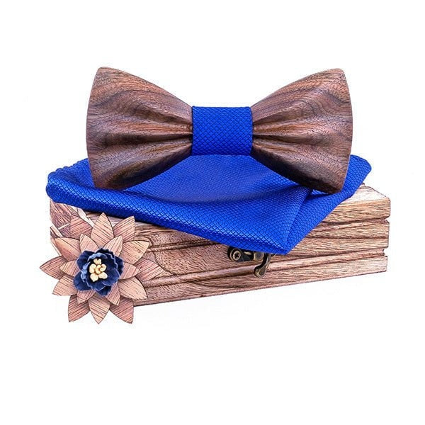 Coffret Noeud Papillon Bois Mariage - Oldies T277-C3