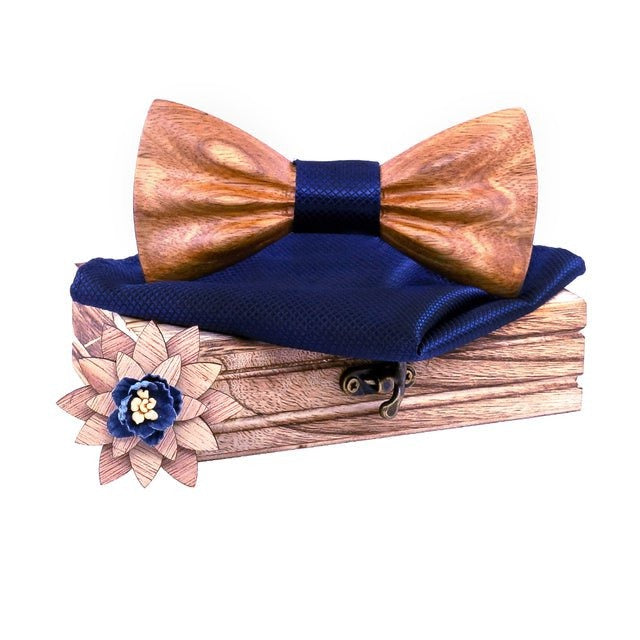 Coffret Noeud Papillon Bois Mariage - Oldies T277-C7