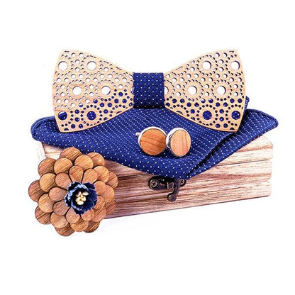 Coffret Noeud Papillon Bois Mariage - Sewing T299-C2