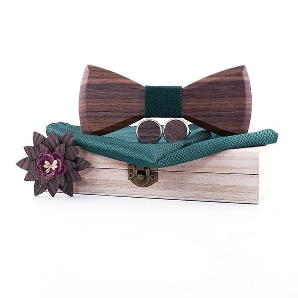 Coffret Noeud Papillon Bois Mariage - Smooth T336-C3