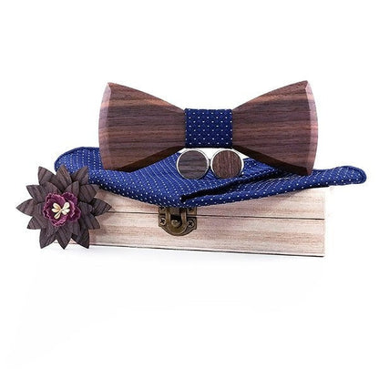 Coffret Noeud Papillon Bois Mariage - Smooth T336-C6