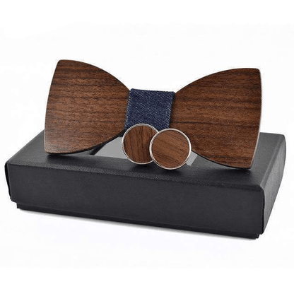 Jeans Coffret Noeud Papillon Bois - Nuda