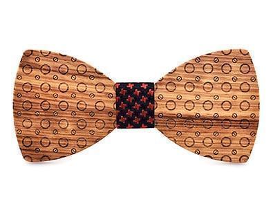 2 Coffret Noeud Papillon Bois - Sixties