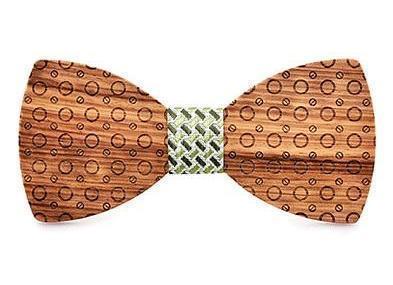 6 Coffret Noeud Papillon Bois - Sixties